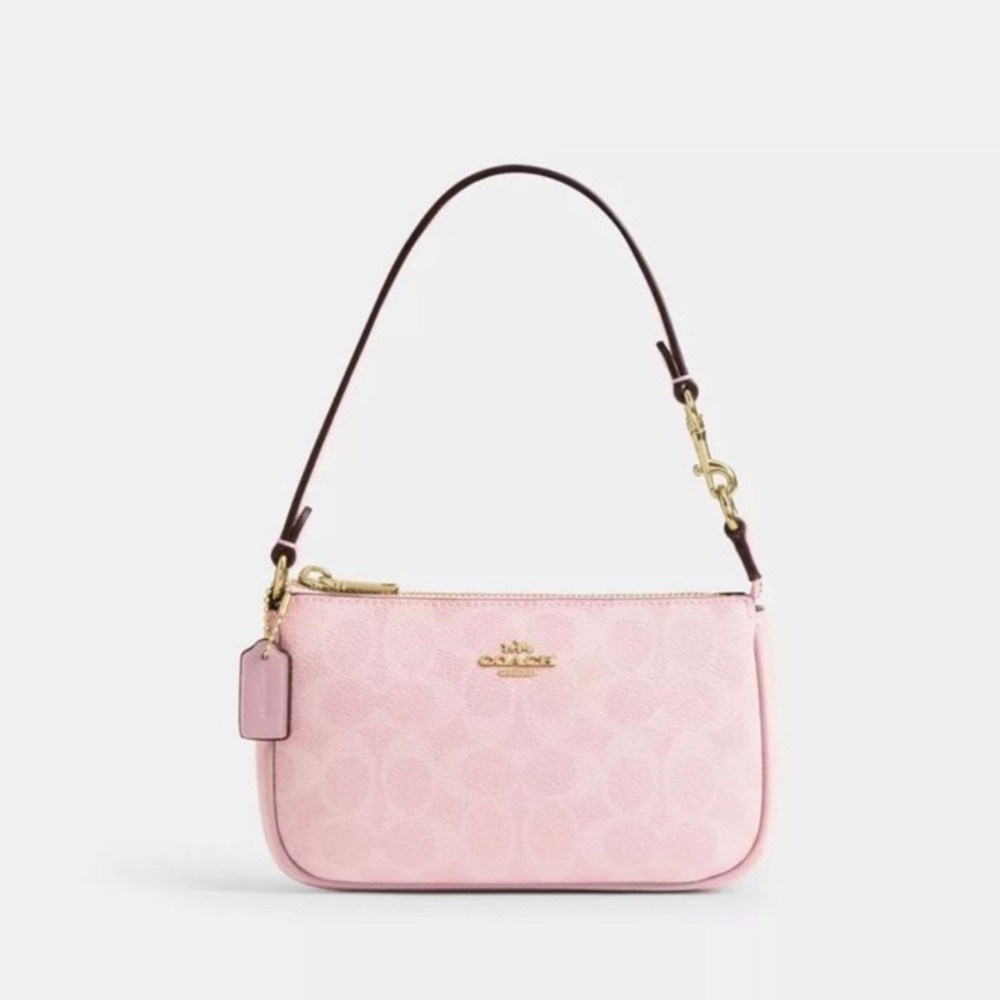 COACH Nolita 19 In Signature Canvas（COACH CW426）POWDER PINK fast shipping